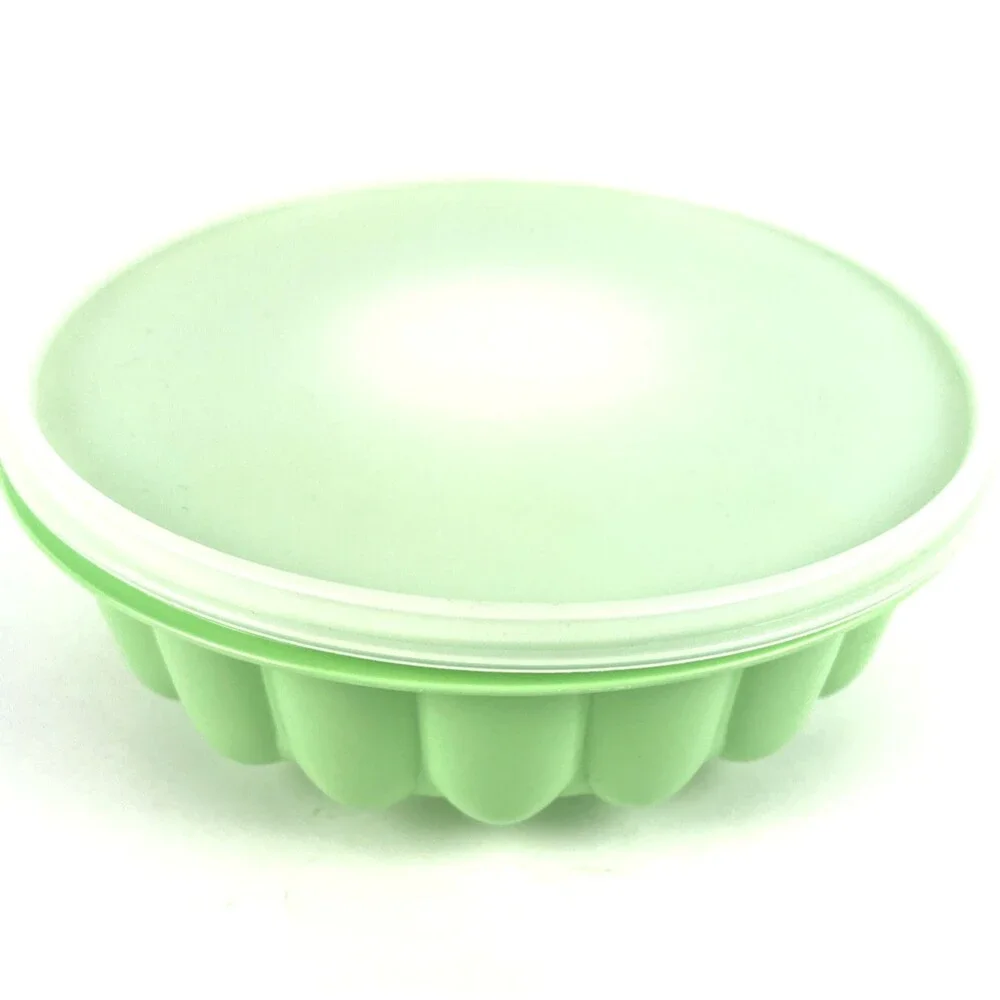 VTG Tupperware Jello Mold 3-piece Mint Green white 9in diameter MCM 1970s Retro